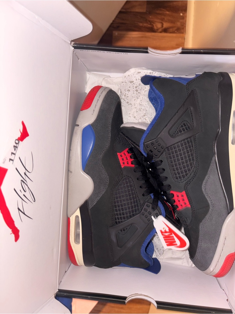 Jordan Men’s Black/Red/Blue Retro Sneakers